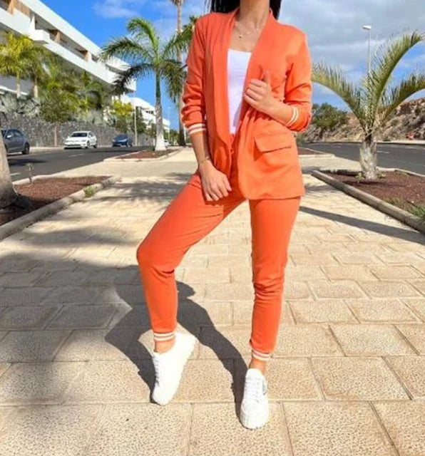EB | Damen Doppelreiher Blazer Hosenanzug