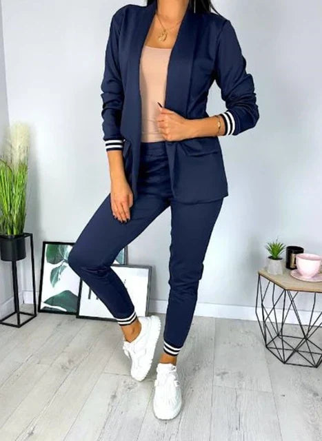 EB | Damen Doppelreiher Blazer Hosenanzug