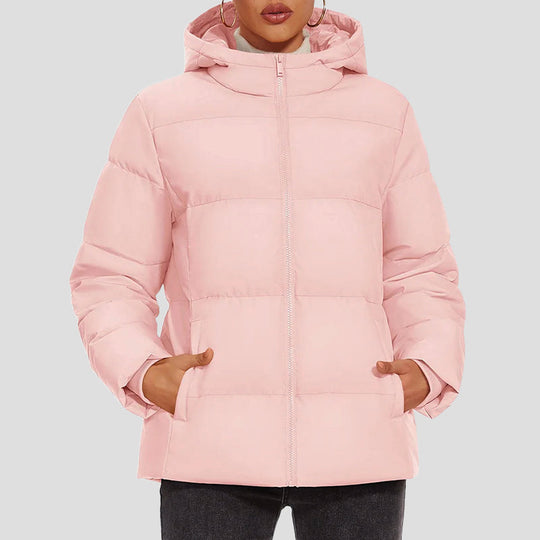 EB | Daunen-Pufferjacke mit Kapuze und Wasserabweisendem Obermaterial