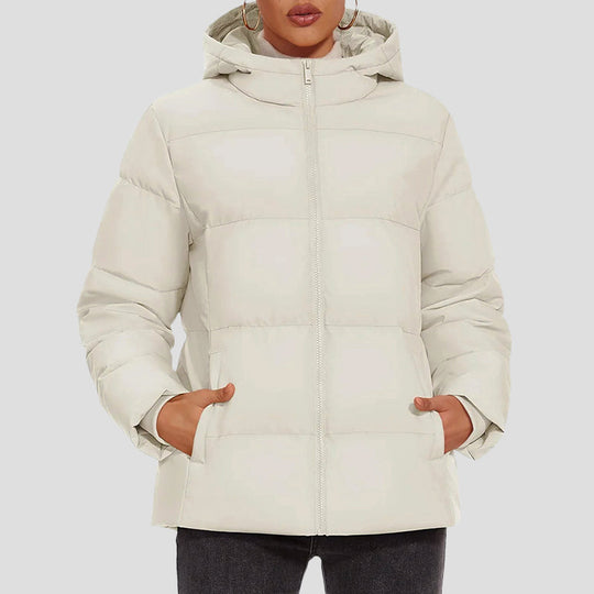 EB | Daunen-Pufferjacke mit Kapuze und Wasserabweisendem Obermaterial