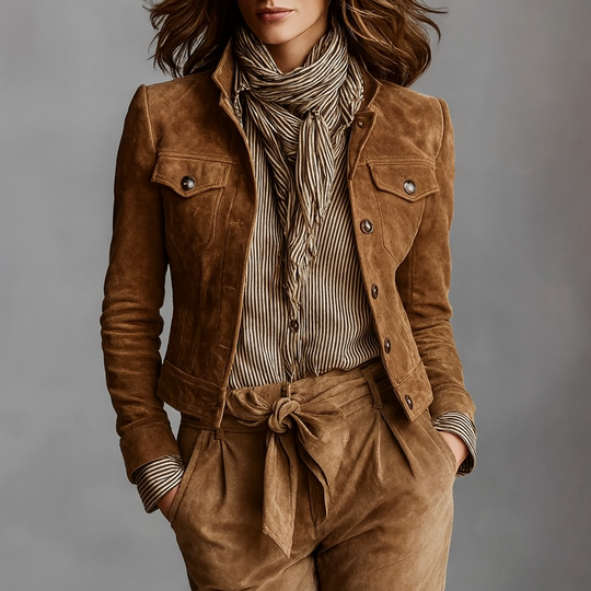 EB | Kunstlederjacke mit Brusttaschen