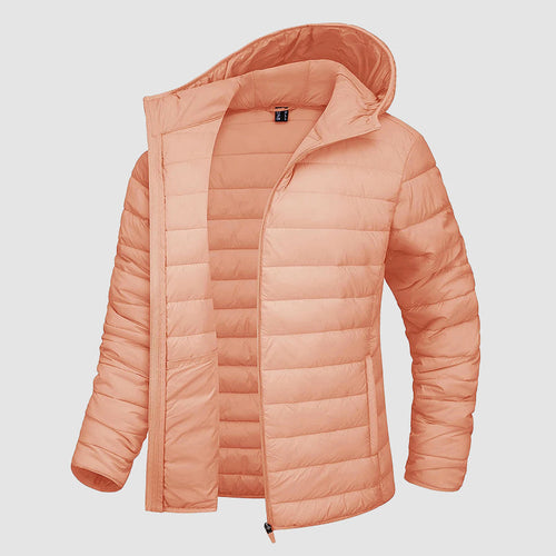 EB | Kapuzen-Pufferjacke mit Reißverschlusstaschen