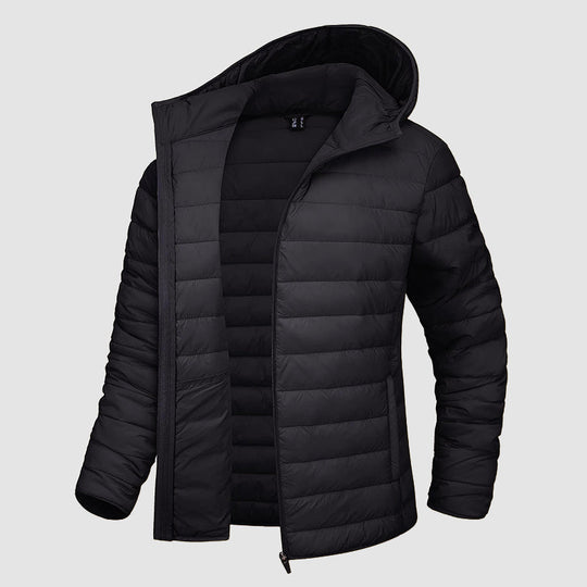 EB | Kapuzen-Pufferjacke mit Reißverschlusstaschen
