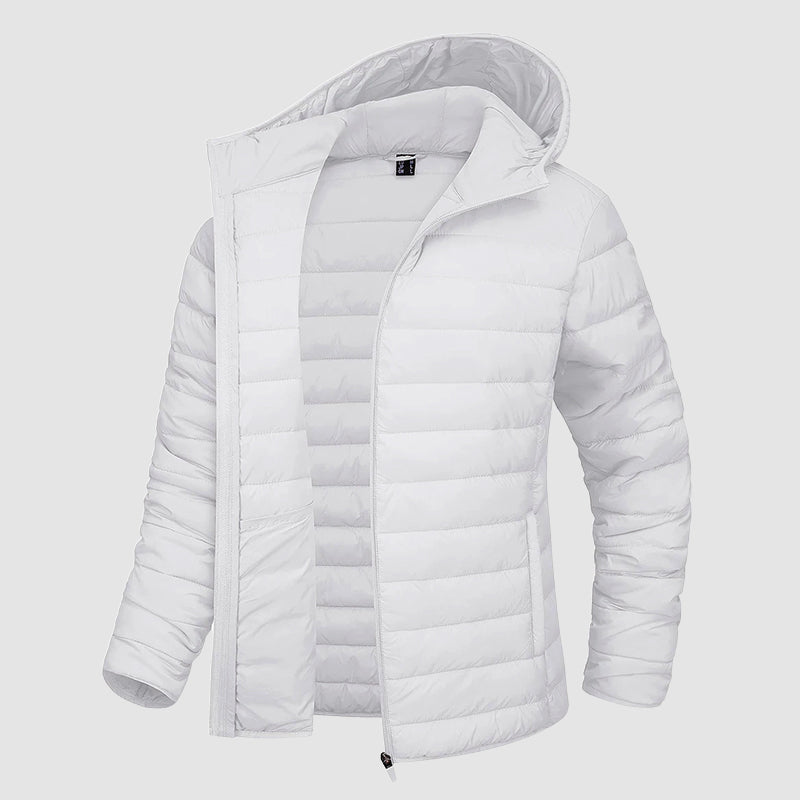 EB | Kapuzen-Pufferjacke mit Reißverschlusstaschen