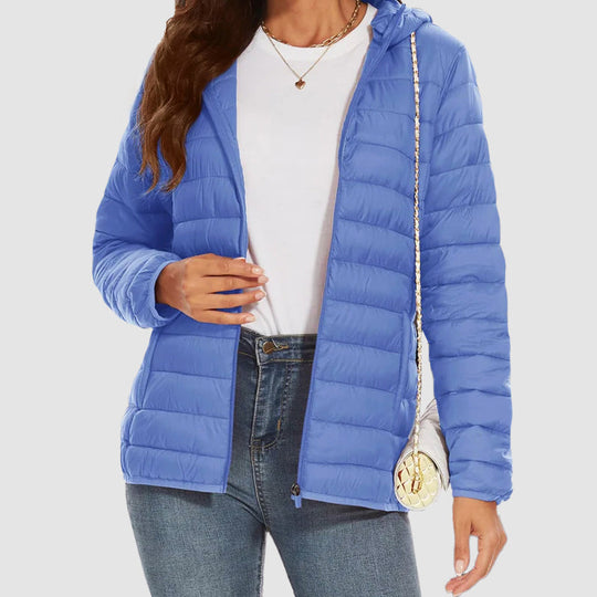 EB | Kapuzen-Pufferjacke mit Reißverschlusstaschen