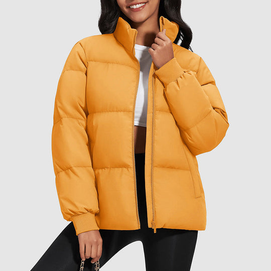 EB | Midikurz Daunenpufferjacke mit Stehkragen