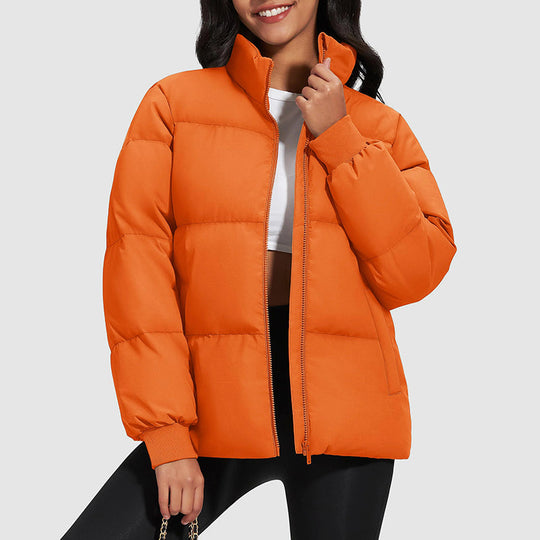 EB | Midikurz Daunenpufferjacke mit Stehkragen