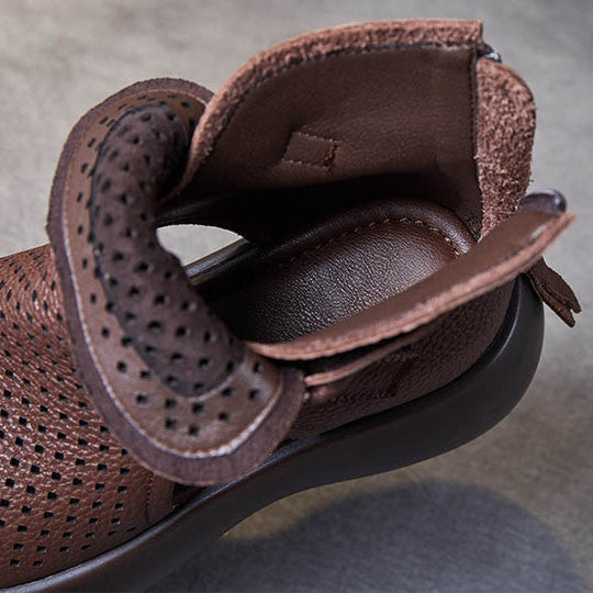 Zeitlose Leder-Orthopädische Sandalen EB