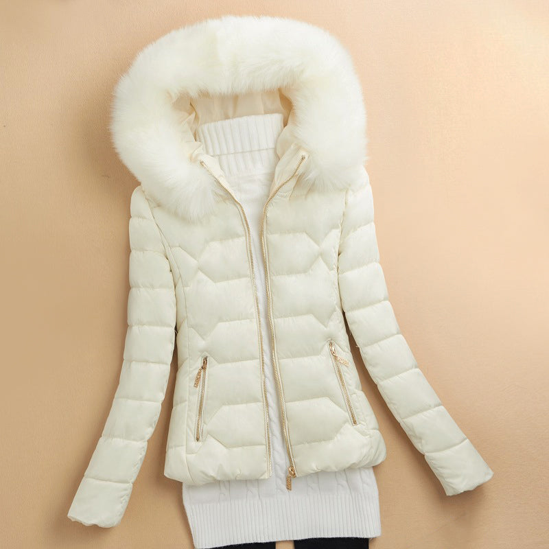 EB | Winter Puffer-Jacke mit Fell-Style Kapuzenverzierung