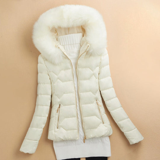 EB | Winter Puffer-Jacke mit Fell-Style Kapuzenverzierung