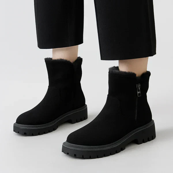 Für Damen Mit Plateau Und Fellfutter Damen EB
