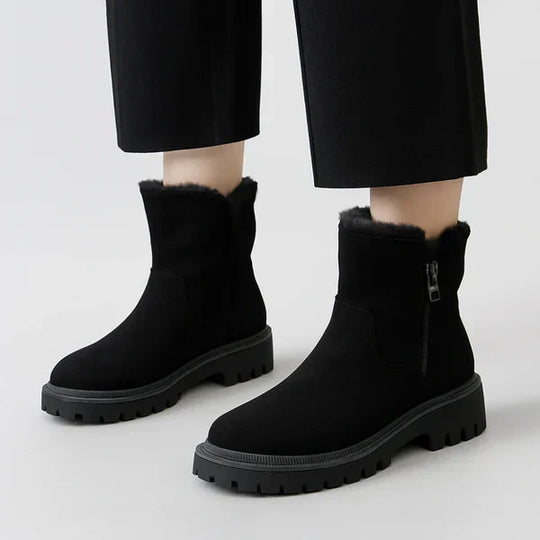 Für Damen Mit Plateau Und Fellfutter Damen EB