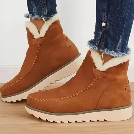Mit Lammfell Gefütterte Stiefeletten Für Damen EB