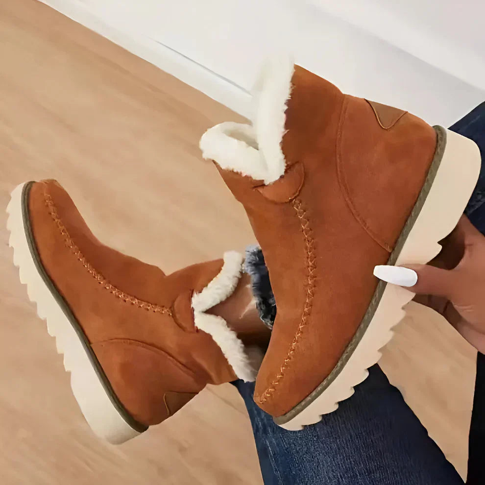 Mit Lammfell Gefütterte Stiefeletten Für Damen EB