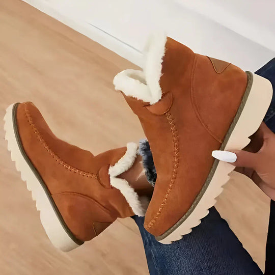 Mit Lammfell Gefütterte Stiefeletten Für Damen EB