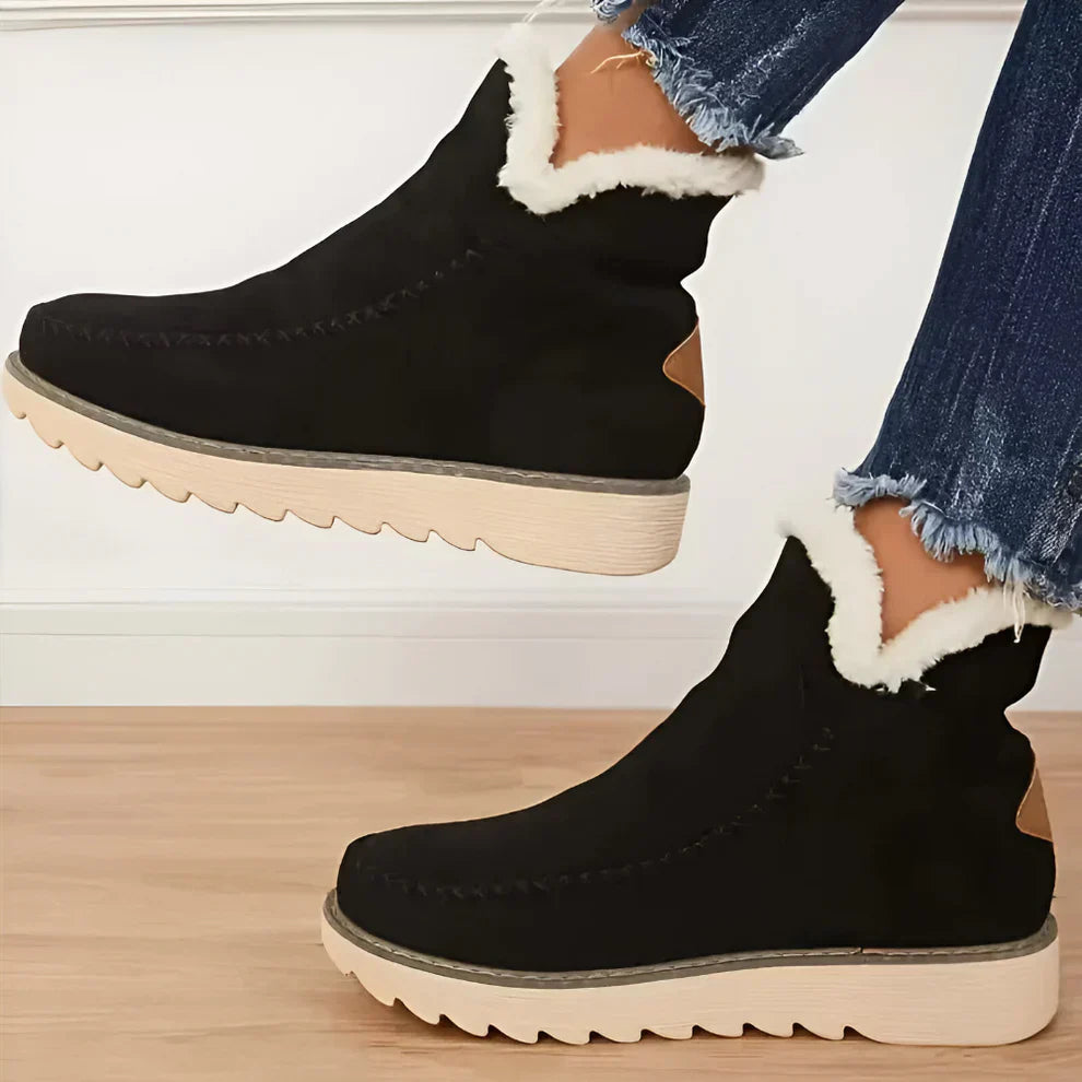 Mit Lammfell Gefütterte Stiefeletten Für Damen EB