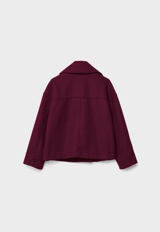 EB | Cropped Doppelreiher Mantel Boxy Kurze Jacke