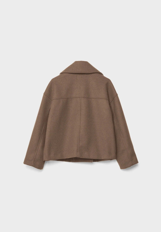 EB | Cropped Doppelreiher Mantel Boxy Kurze Jacke
