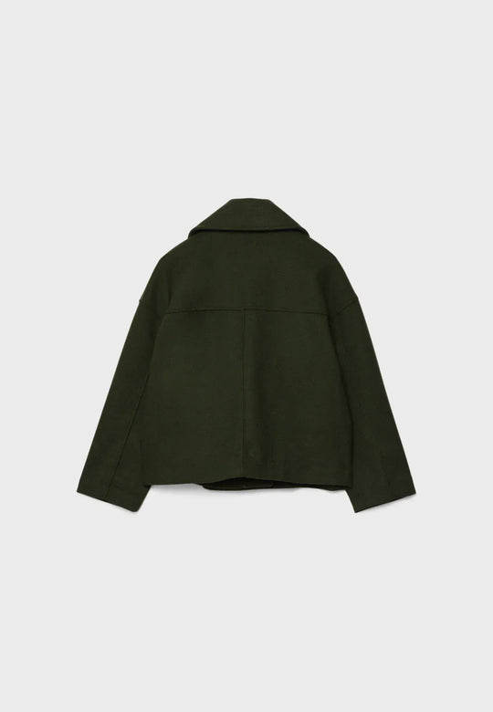EB | Cropped Doppelreiher Mantel Boxy Kurze Jacke