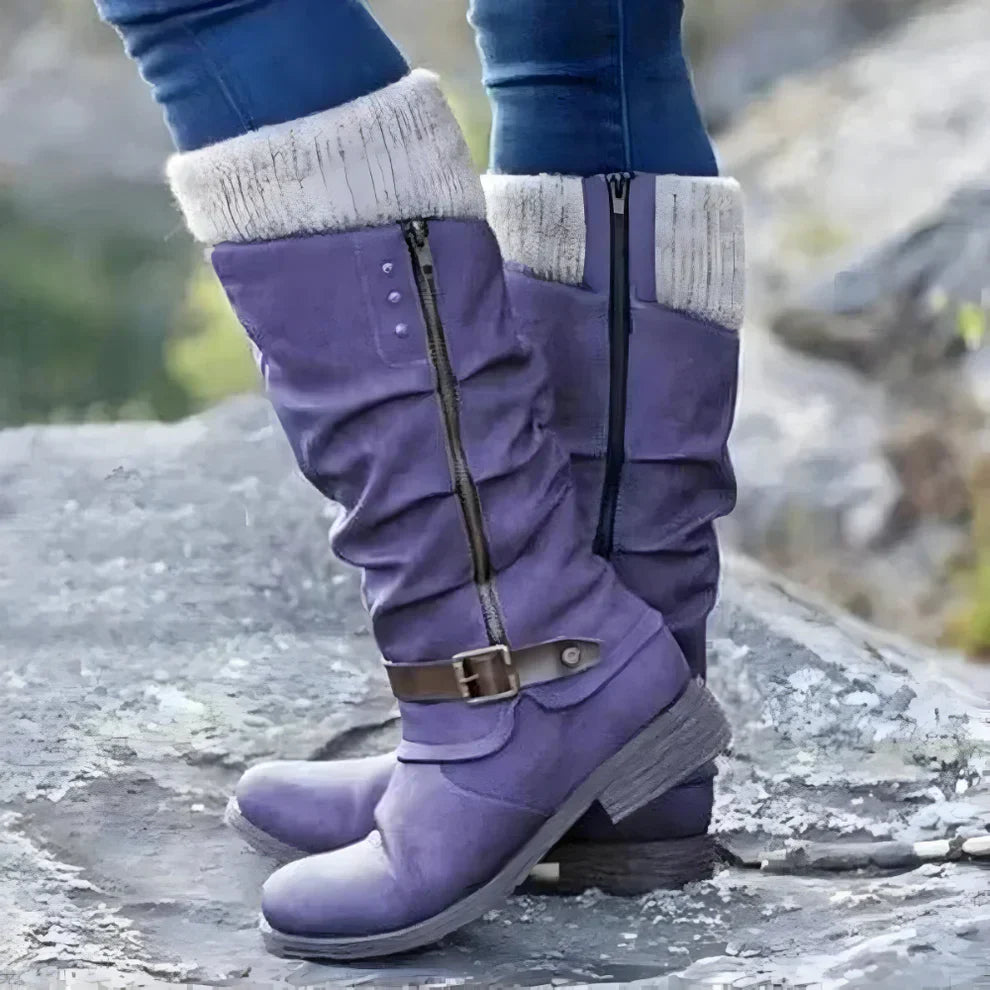 Kniehohe Damenstiefel Mit Rutschfester Oberfläche EB
