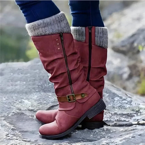 Kniehohe Damenstiefel Mit Rutschfester Oberfläche EB