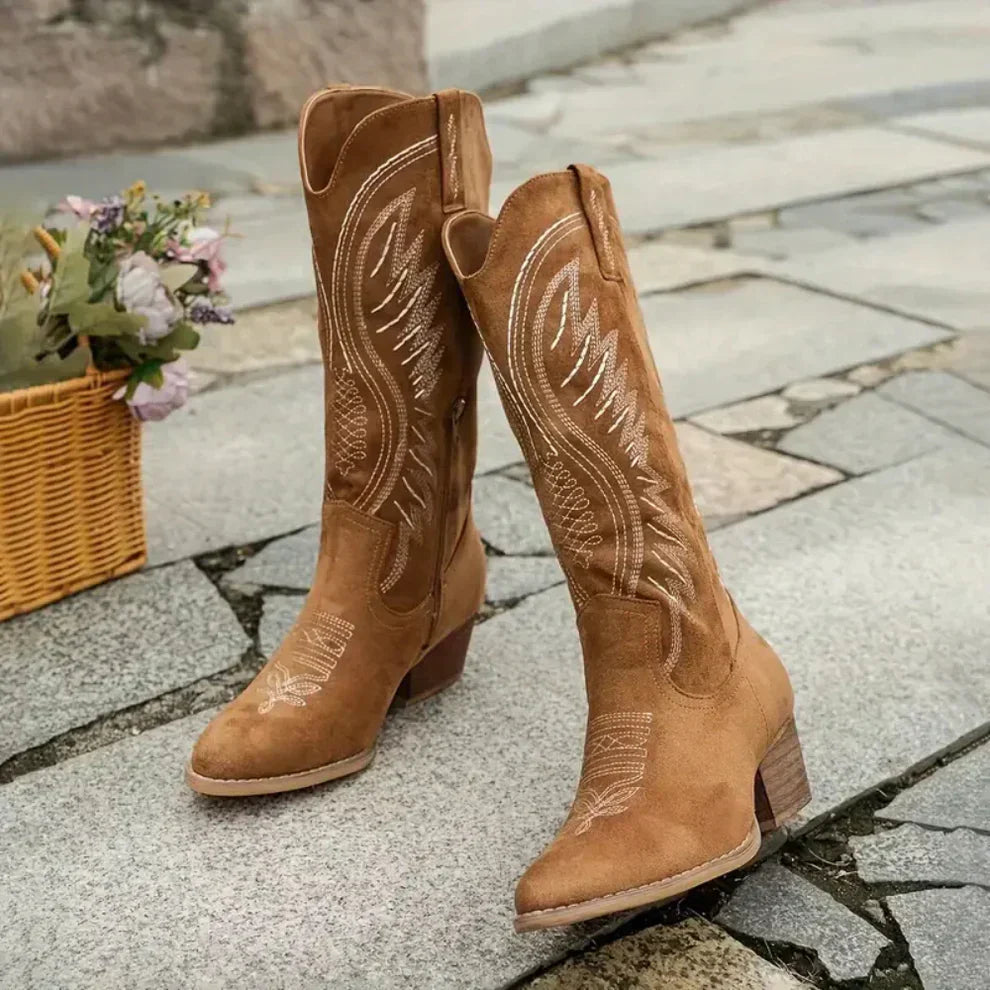 Westernstiefel Für Damen Mit Stickerei EB