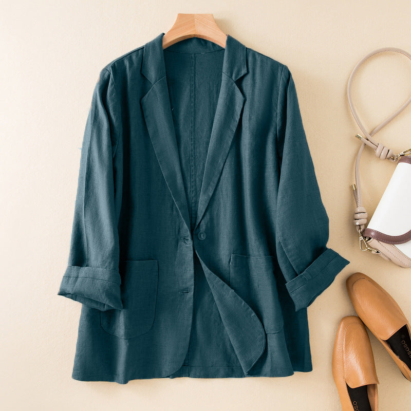 EB | Freizeitjacke mit Reverskragen und aufgesetzten Taschen - Leichter lässiger Schnitt für Frühling und Herbst