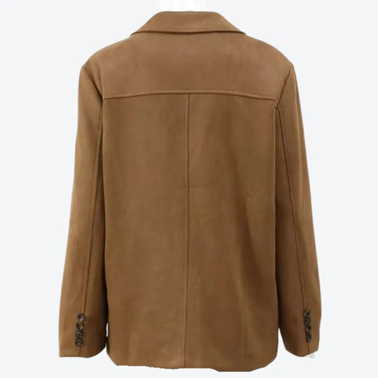 EB | Klassische Braune Wildlederjacke