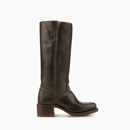 Klassische Damenstiefel Mit Blockabsatz Für Damen EB