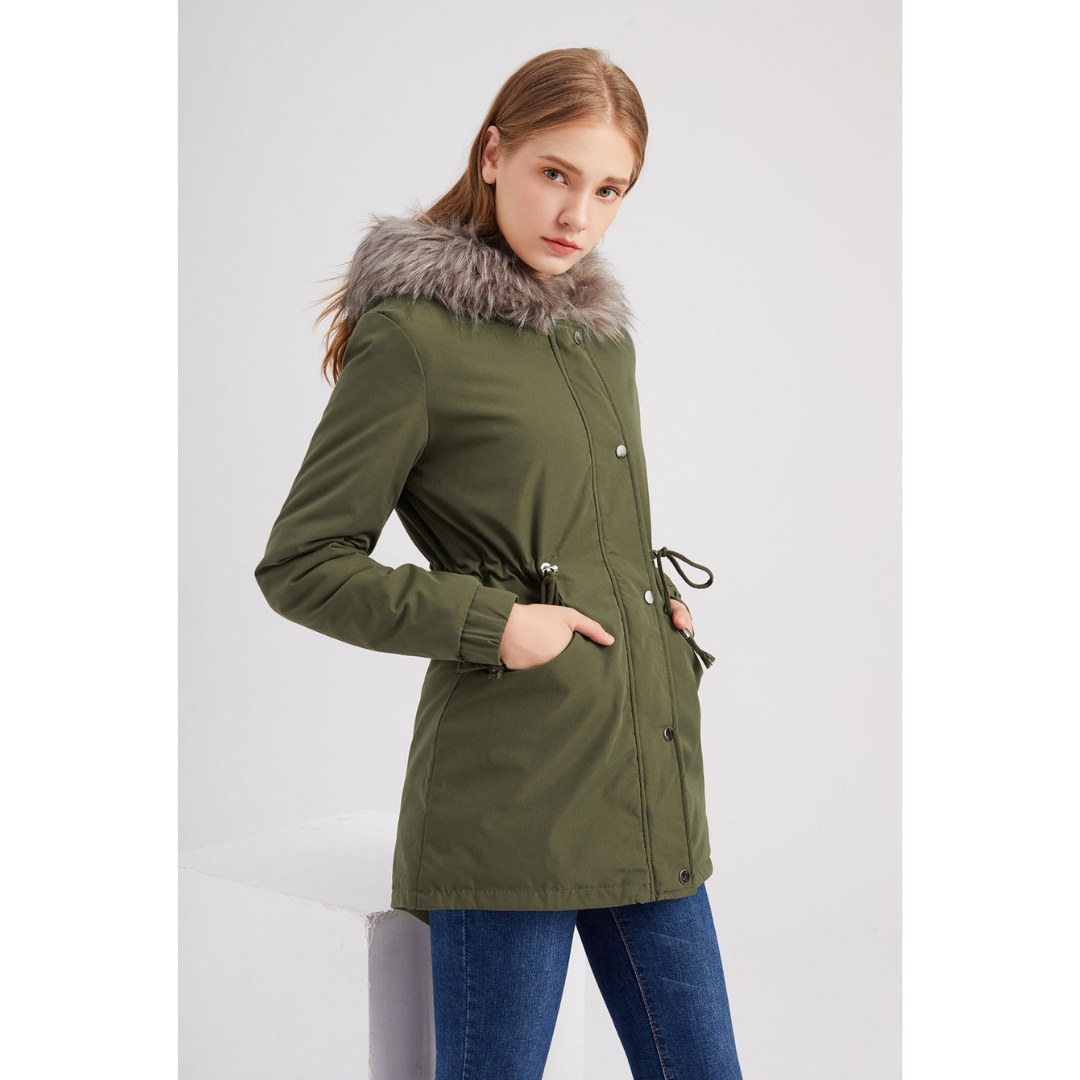 EB | Damen warmer Kapuzenparka Winterjacke