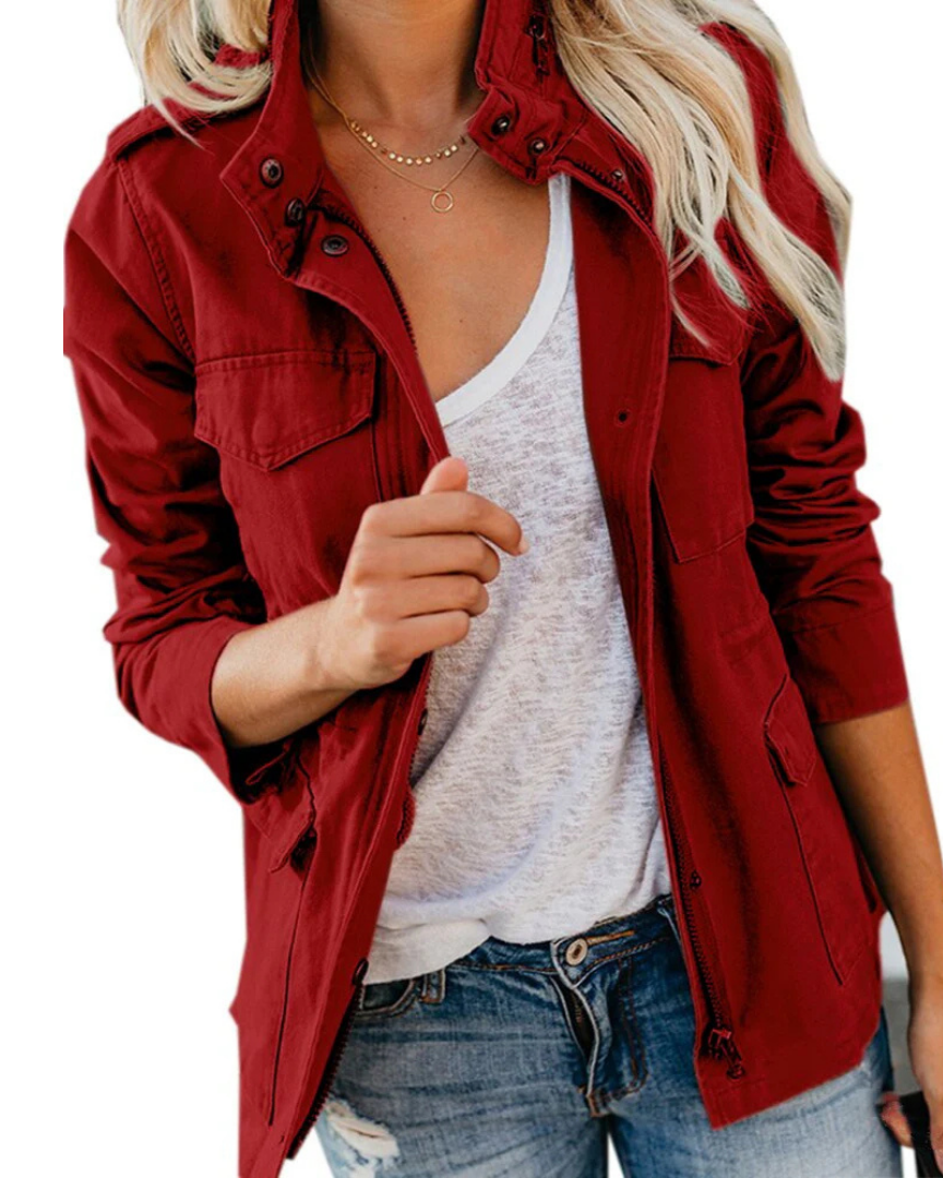 EB | Utility Jacke für Damen, Lässige Größenlänge