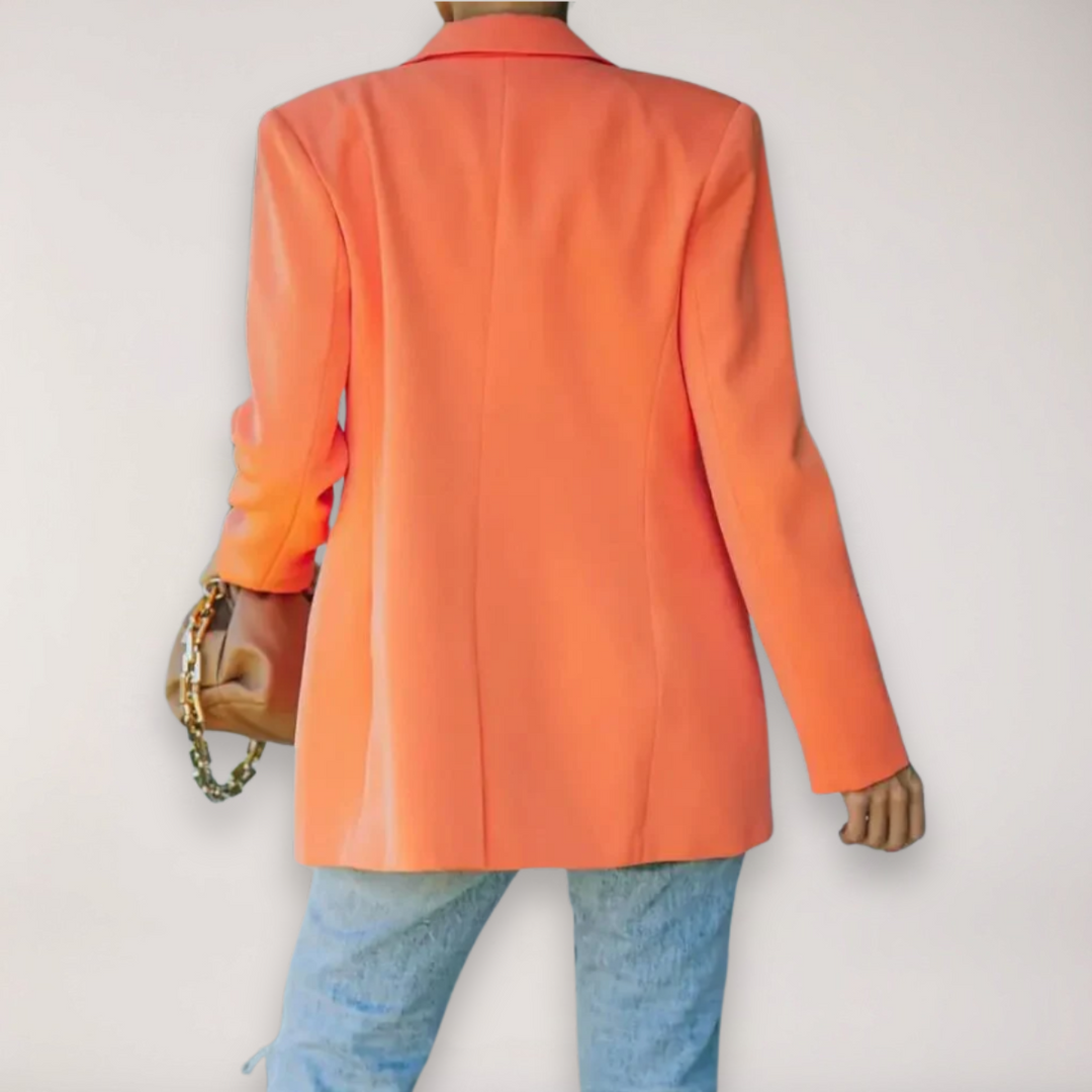 EB | Oversized Blazer – Einreiher mit Reverskragen Jacke für Elegantes Layering