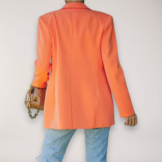 EB | Oversized Blazer – Einreiher mit Reverskragen Jacke für Elegantes Layering