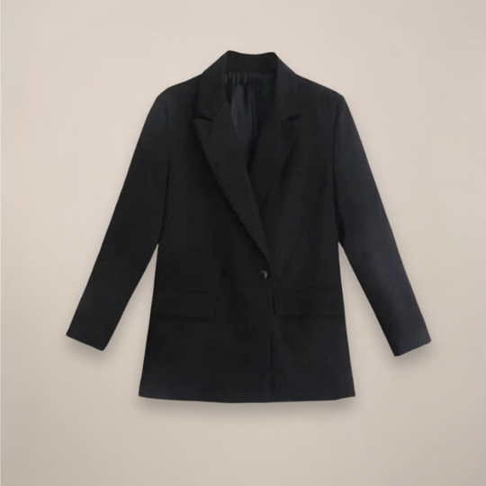 EB | Oversized Doppelreiher Blazer Mantel – Langer Smarter Jacke für Herbst/Winter