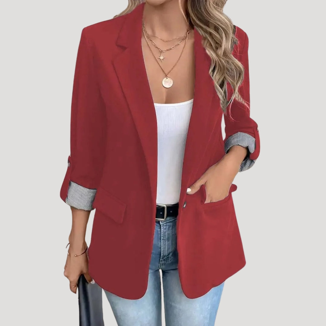 EB | Maßgeschneiderter Blazer – Klassisch Einreiher mit Aufschlagärmel