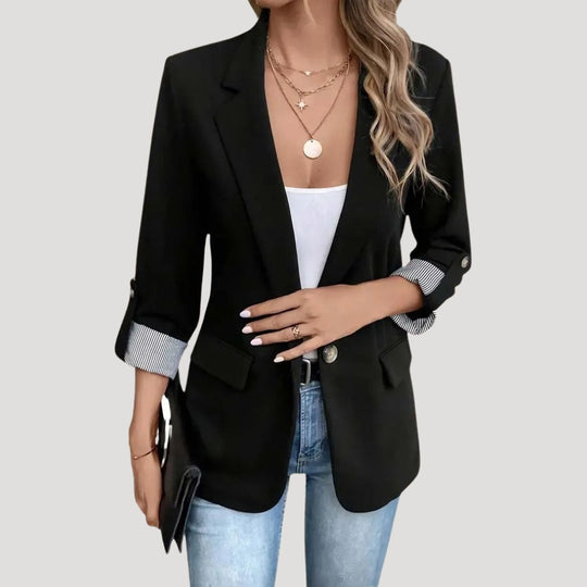 EB | Maßgeschneiderter Blazer – Klassisch Einreiher mit Aufschlagärmel
