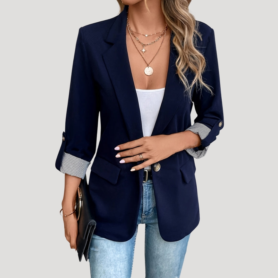 EB | Maßgeschneiderter Blazer – Klassisch Einreiher mit Aufschlagärmel