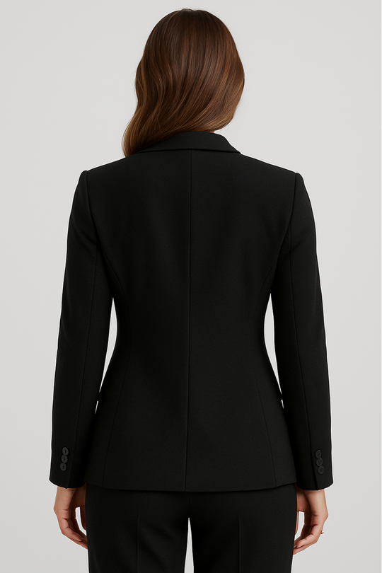 EB | Maßgeschneiderter Blazer – Einreiher – Slim Fit – Schwarz