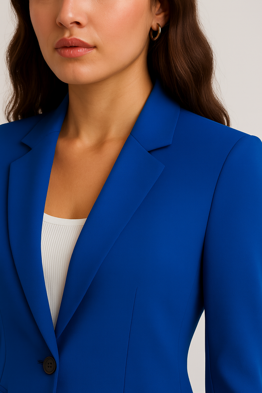 EB | Maßgeschneiderter Blazer – Einreiher – Slim Fit – Blau