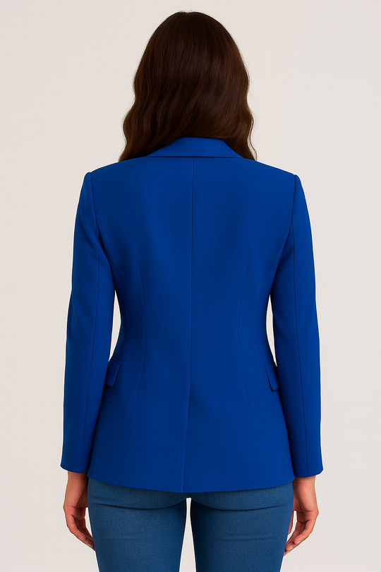 EB | Maßgeschneiderter Blazer – Einreiher – Slim Fit – Blau