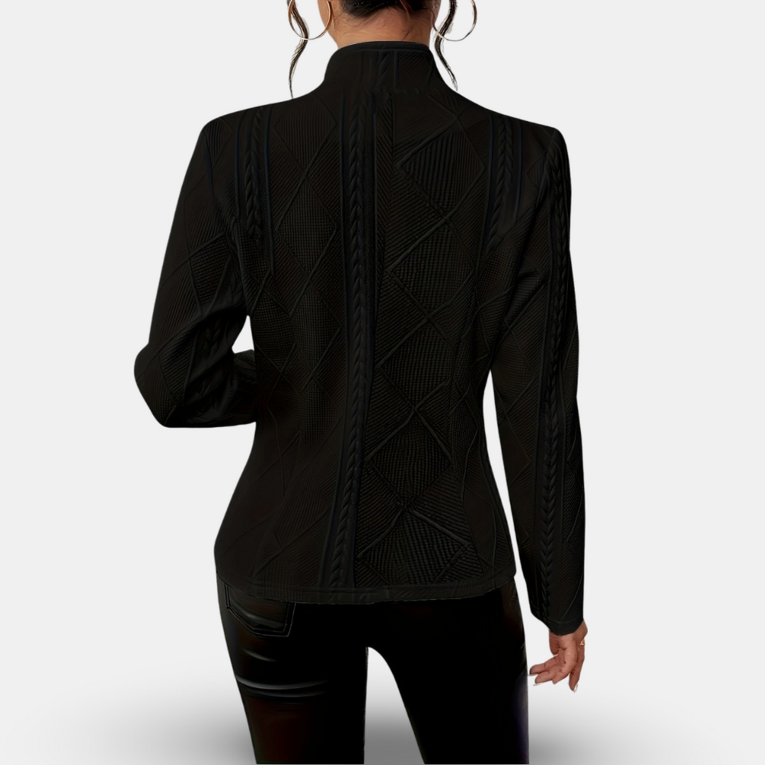 EB | Strukturiertes Blazer – Taillierte Passform mit Geometrischen Details
