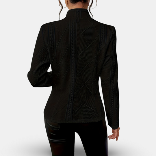 EB | Strukturiertes Blazer – Taillierte Passform mit Geometrischen Details