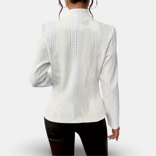 EB | Strukturiertes Blazer – Taillierte Passform mit Geometrischen Details