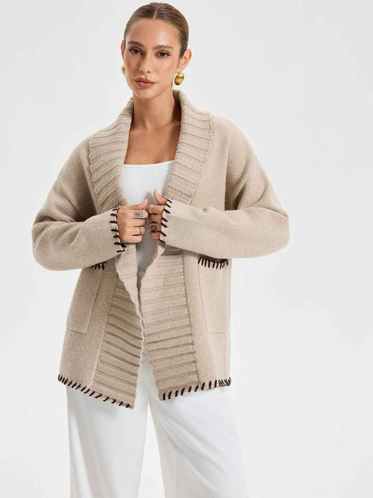 EB | Wintermäntel - Strickoberbekleidung mit Gürtel-Design für Wärme