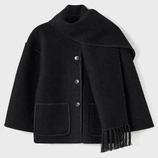 EB | Jacke - Übergroßmantel mit Schalquastenverzierungen für Einen Schicken Stil