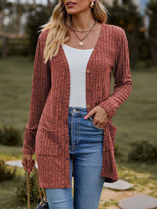EB | Modische Strickjacke für Frauen mit Taschen