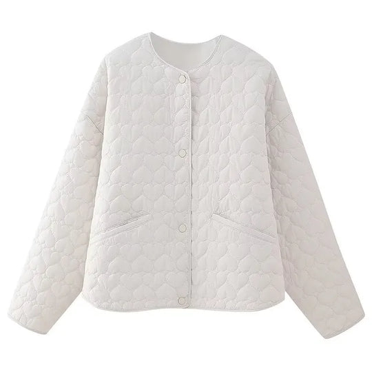 EB | Gefütterte Jacke mit Herzmuster