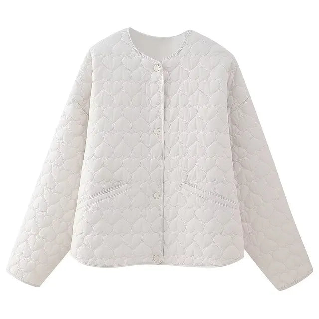 EB | Gefütterte Jacke mit Herzmotiv