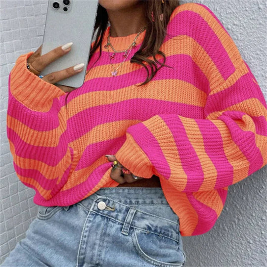 Modischer und müheloser Pullover
