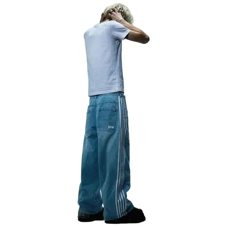 EB - Baggy-Jeans mit hoher Taille